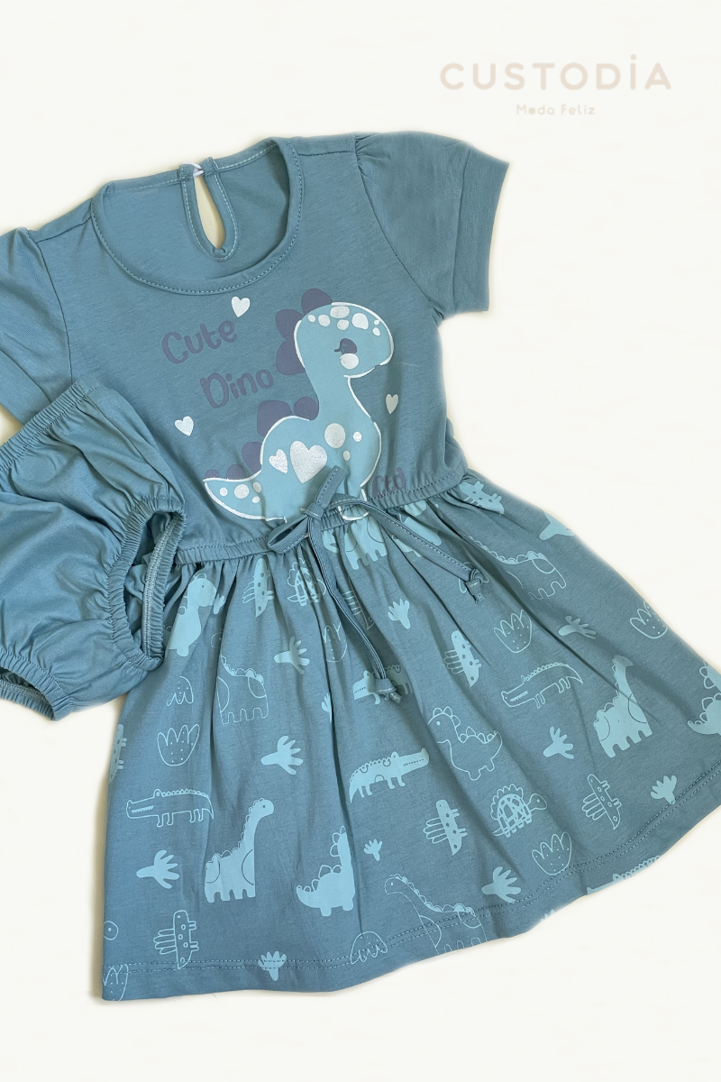 Vestido Dino Cute con Panty