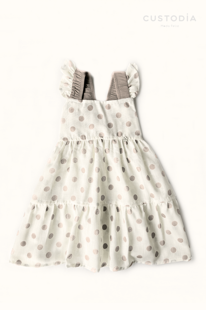 Vestido Puntitos Moño Coquete