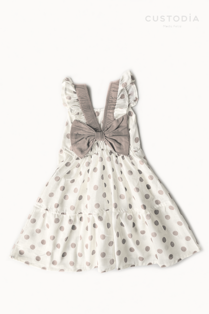 Vestido Puntitos Moño Coquete
