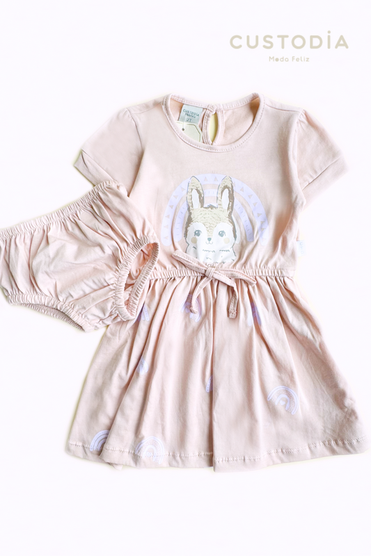 Vestido Con Panty Conejita