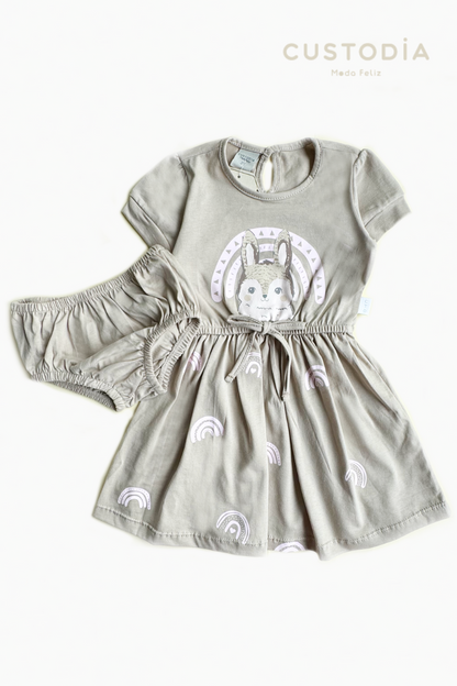 Vestido Con Panty Conejita