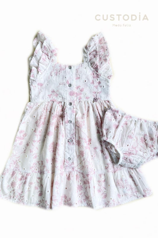 Vestido Botones Ojalillo
