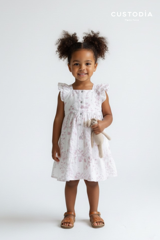 Vestido Botones Ojalillo