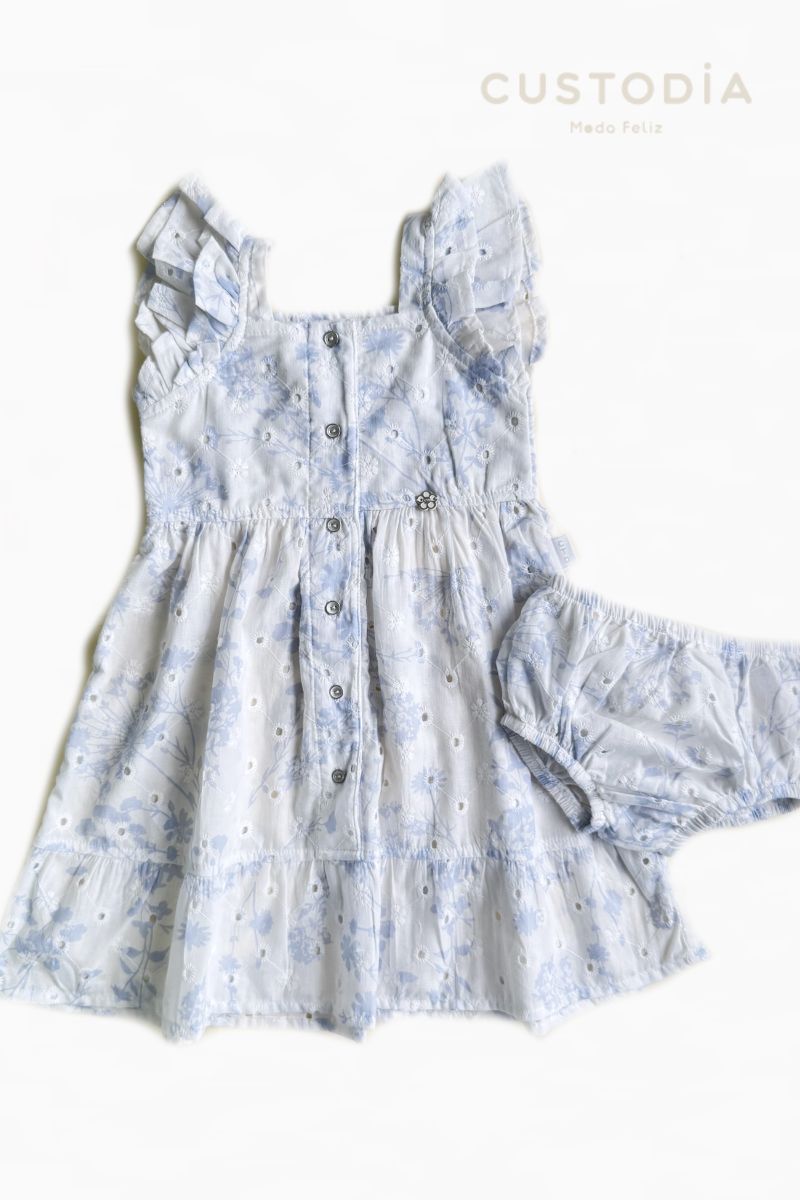 Vestido Botones Ojalillo