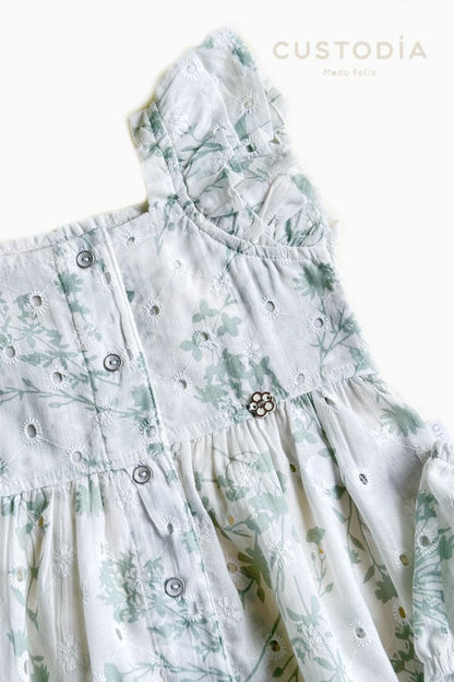 Vestido Botones Ojalillo
