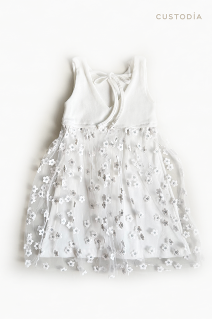 Vestido Special Flores Brillo