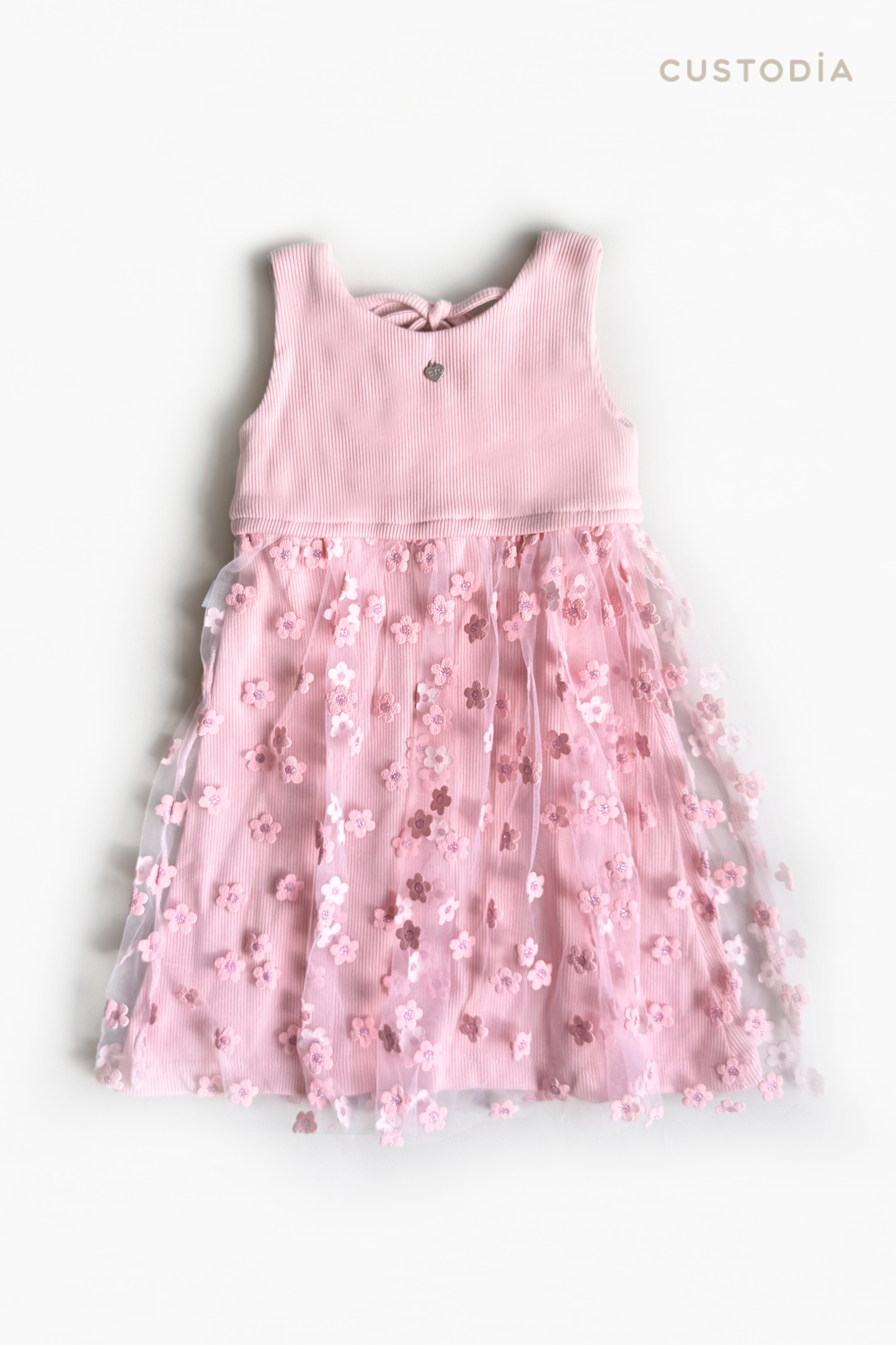 Vestido Special Flores Brillo