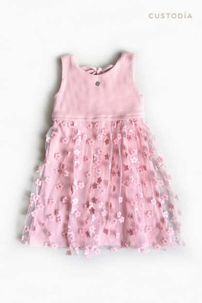 Vestido Special Flores Brillo