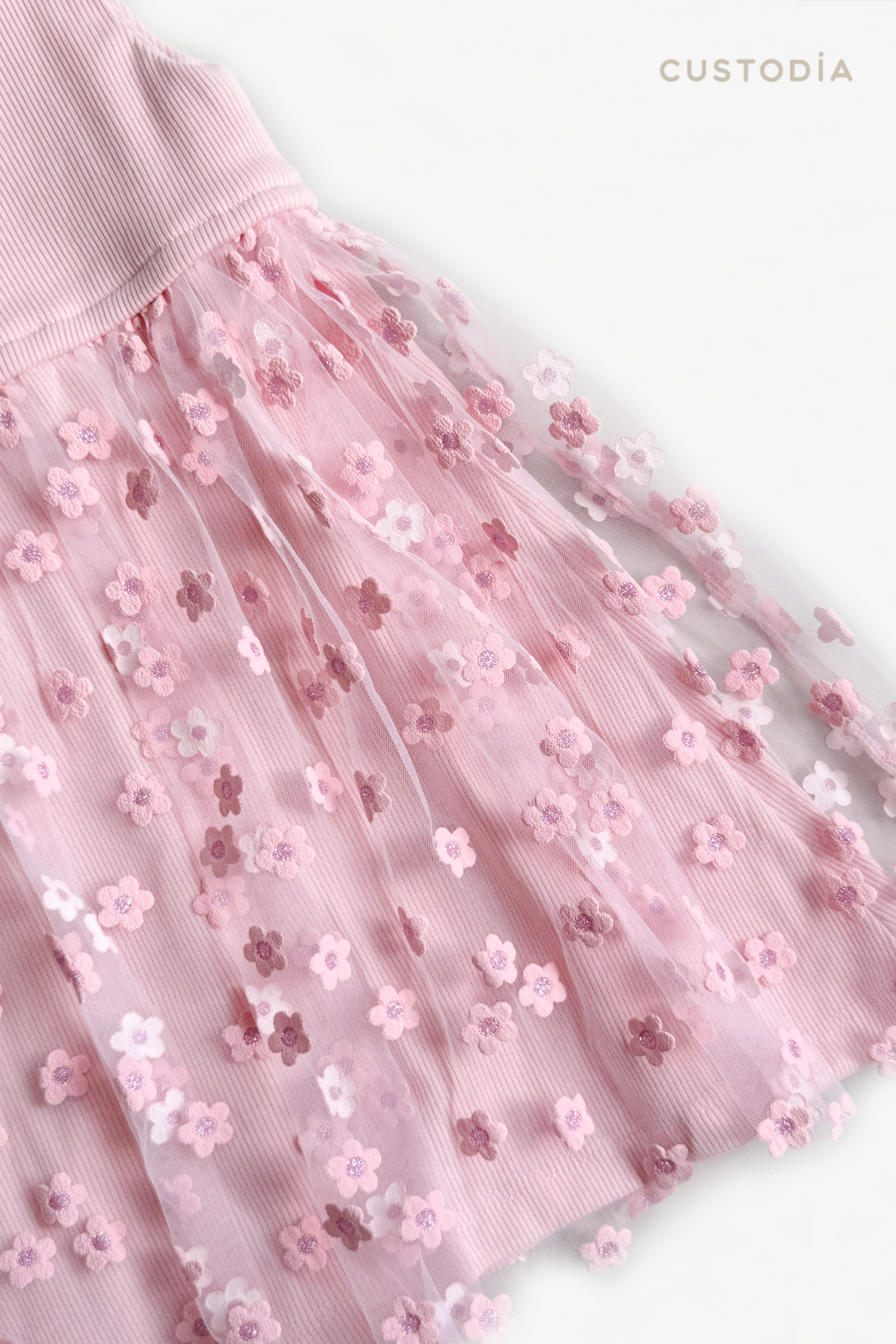 Vestido Special Flores Brillo