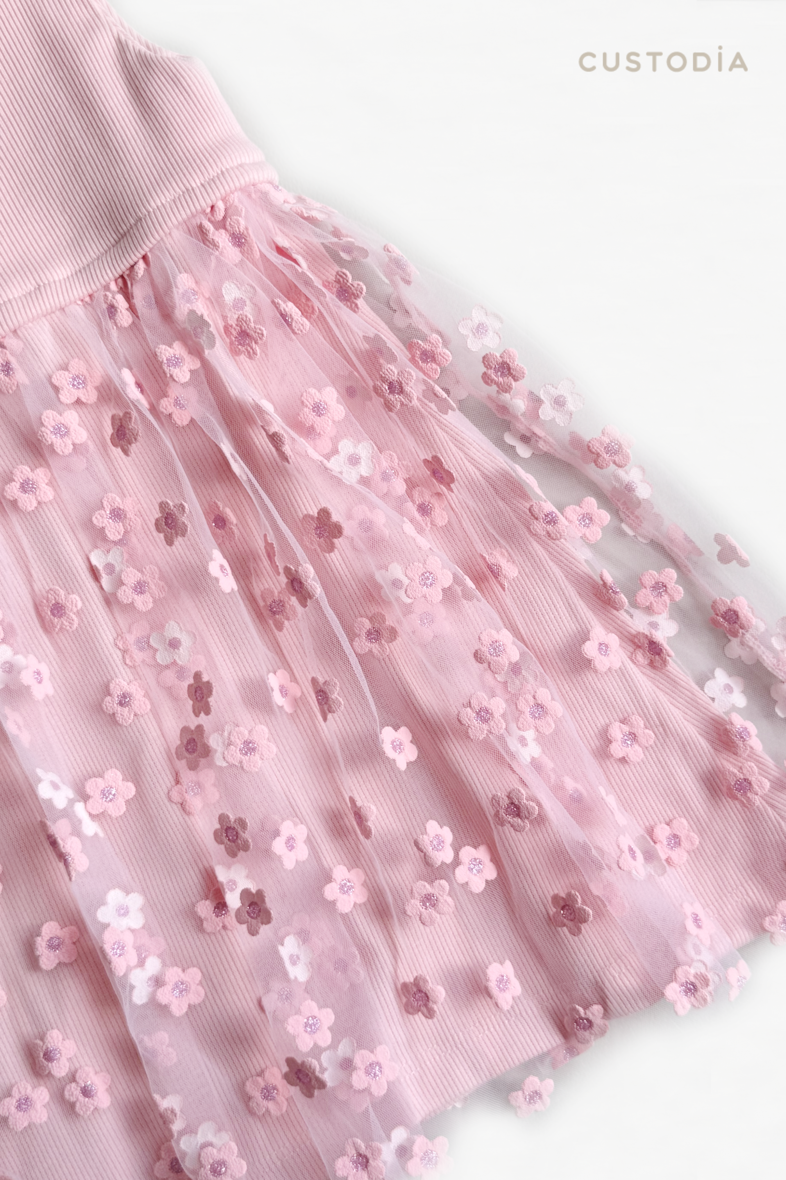 Vestido Special Flores Brillo