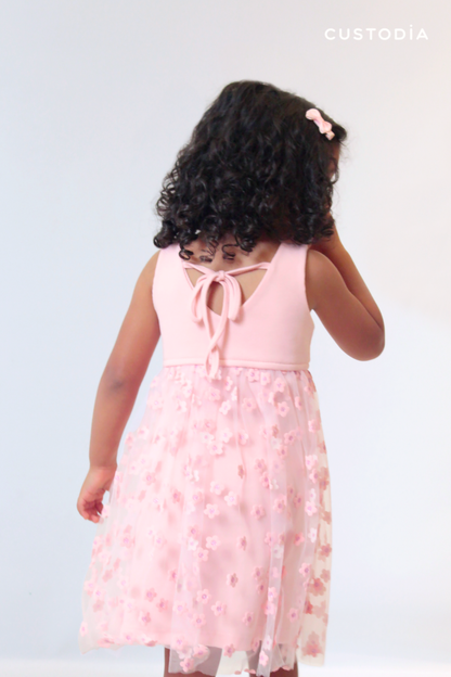 Vestido Special Flores Brillo