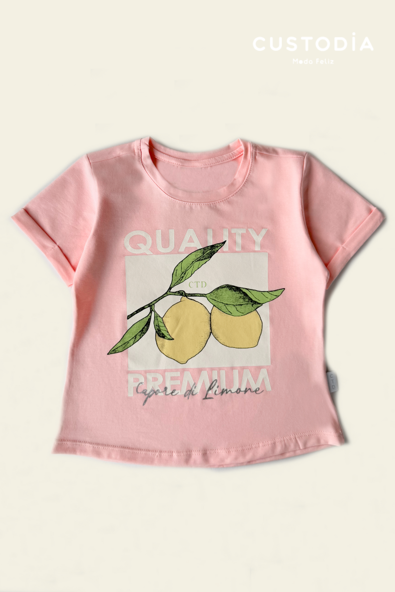 Camiseta Lemon Para Niña