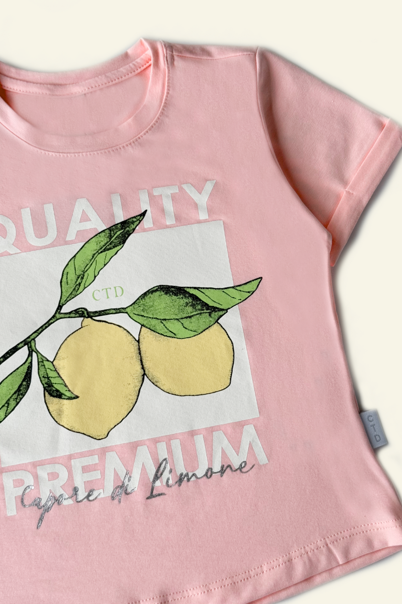 Camiseta Lemon Para Niña