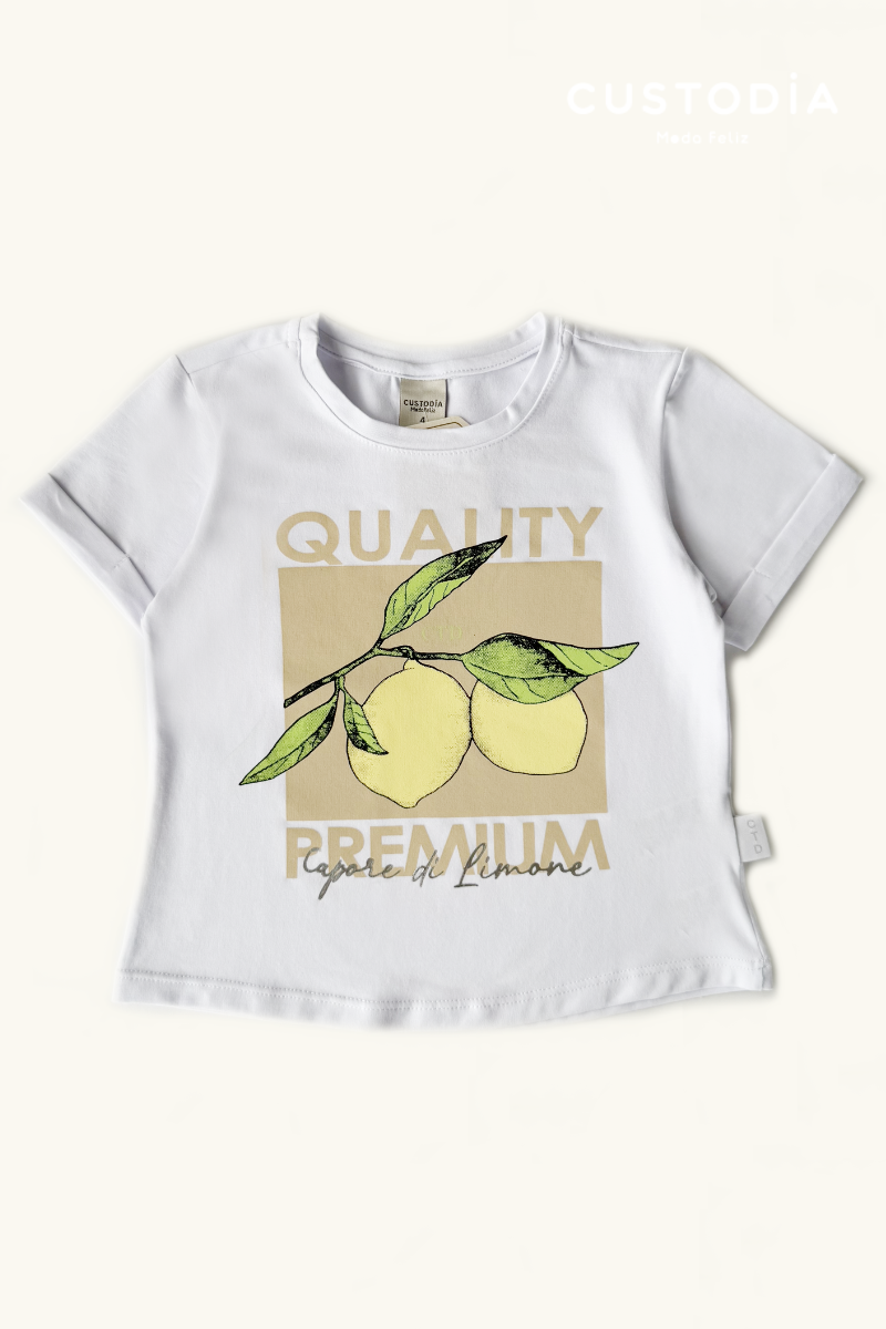 Camiseta Lemon Para Niña