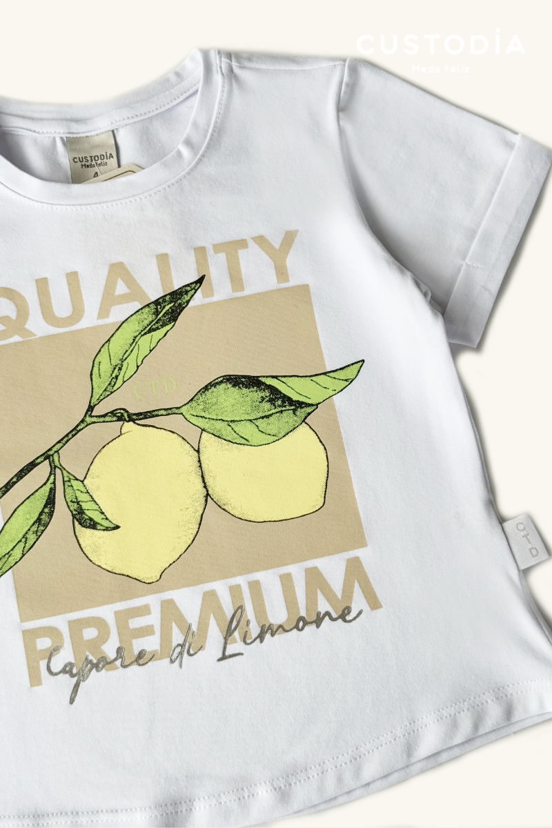 Camiseta Lemon Para Niña