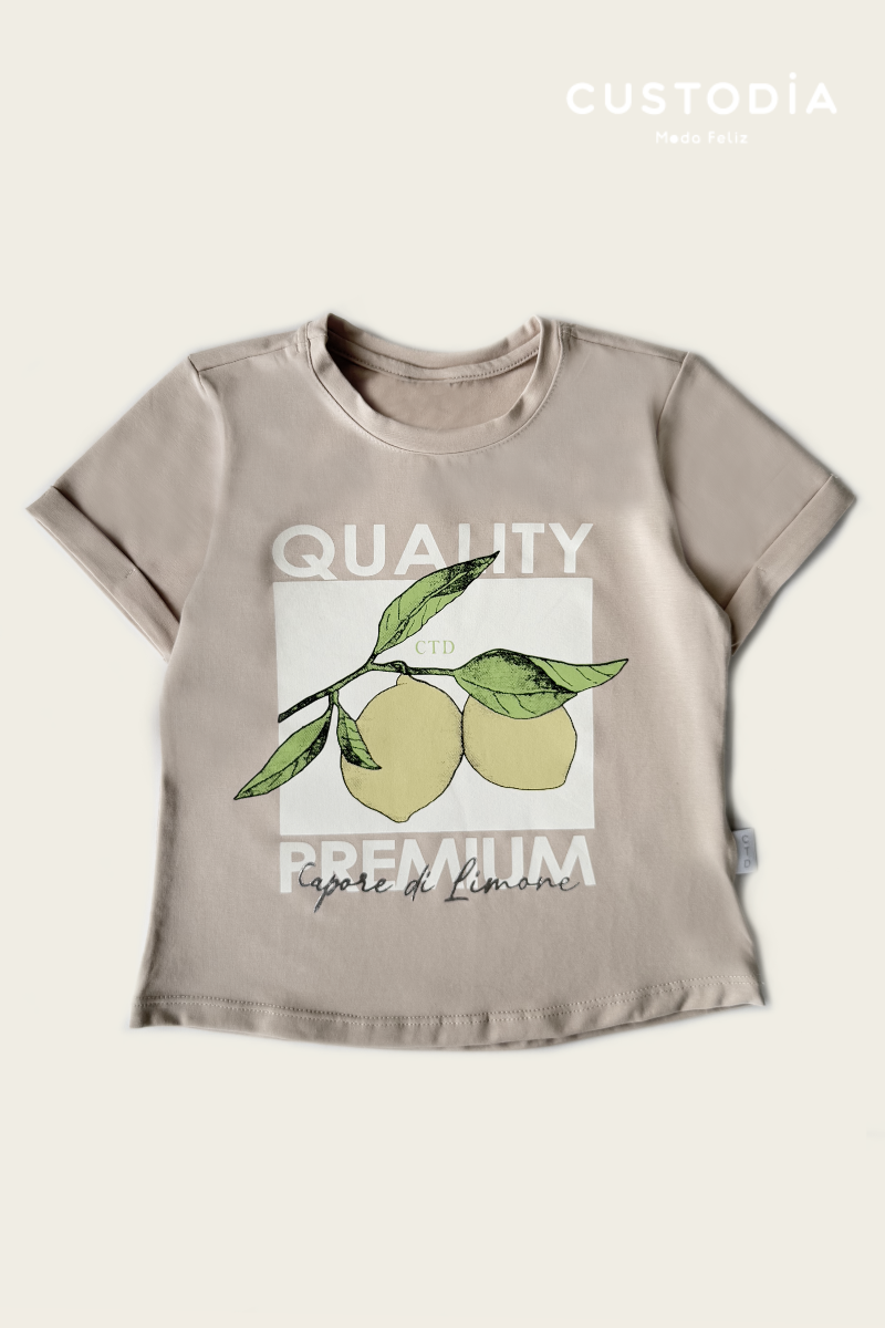 Camiseta Lemon Para Niña