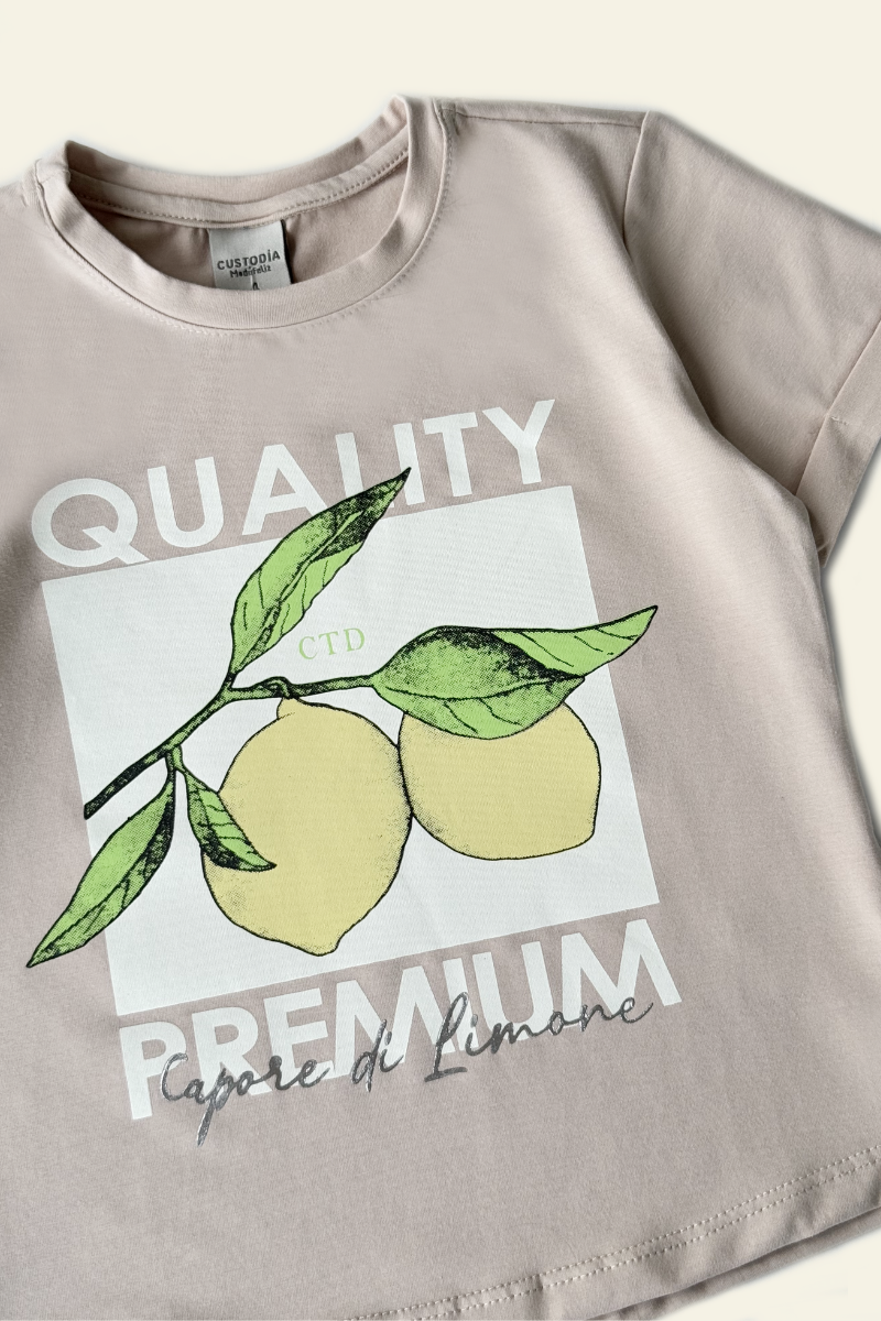 Camiseta Lemon Para Niña