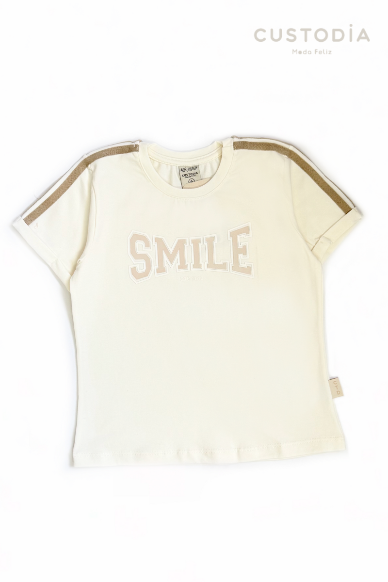Camiseta Smile Para Niña