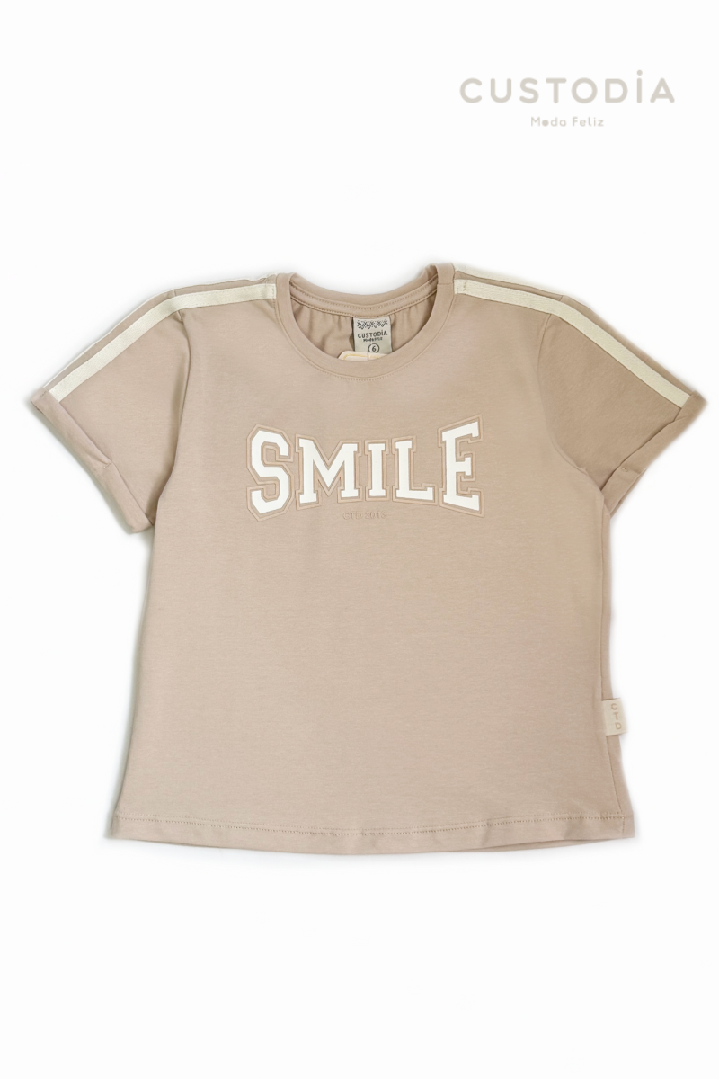 Camiseta Smile Para Niña