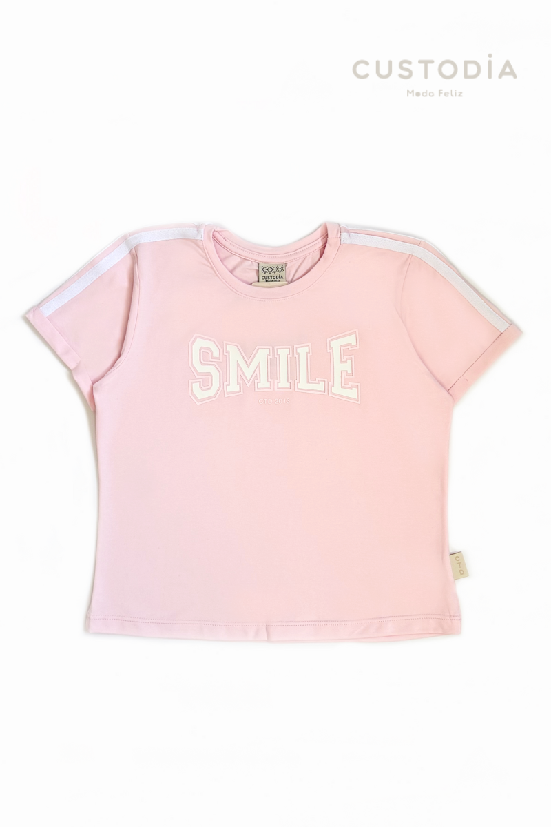 Camiseta Smile Para Niña