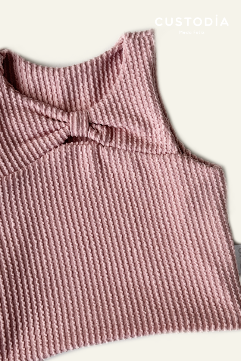 Crop Top Moño Frente