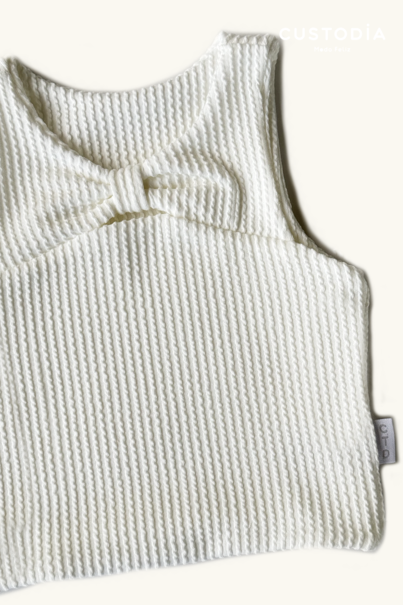 Crop Top Moño Frente