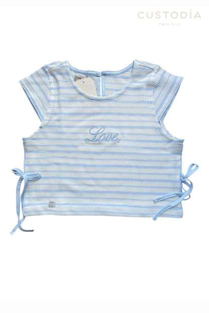 Camiseta rayas Bordado