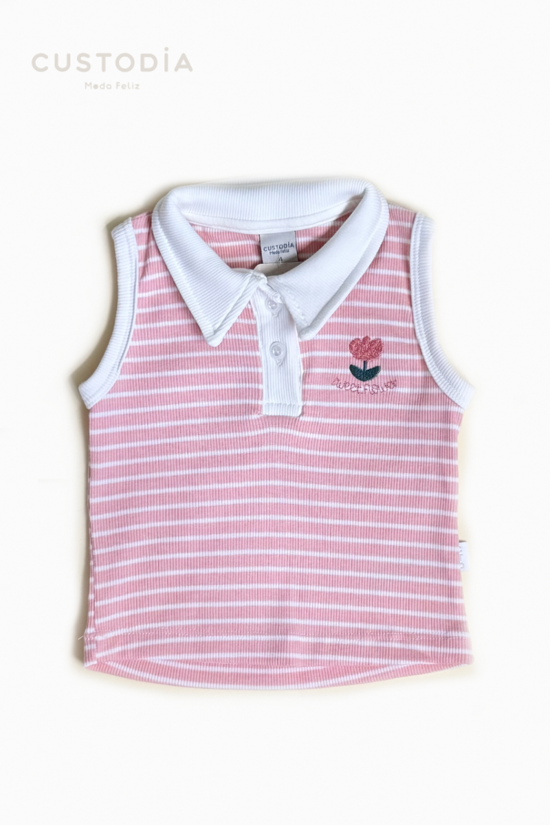 Camisilla Rayas Tipo Polo