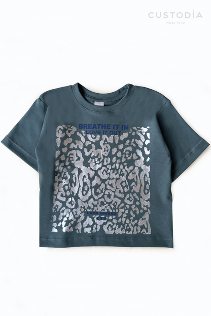 Camiseta Oversize Animal Print