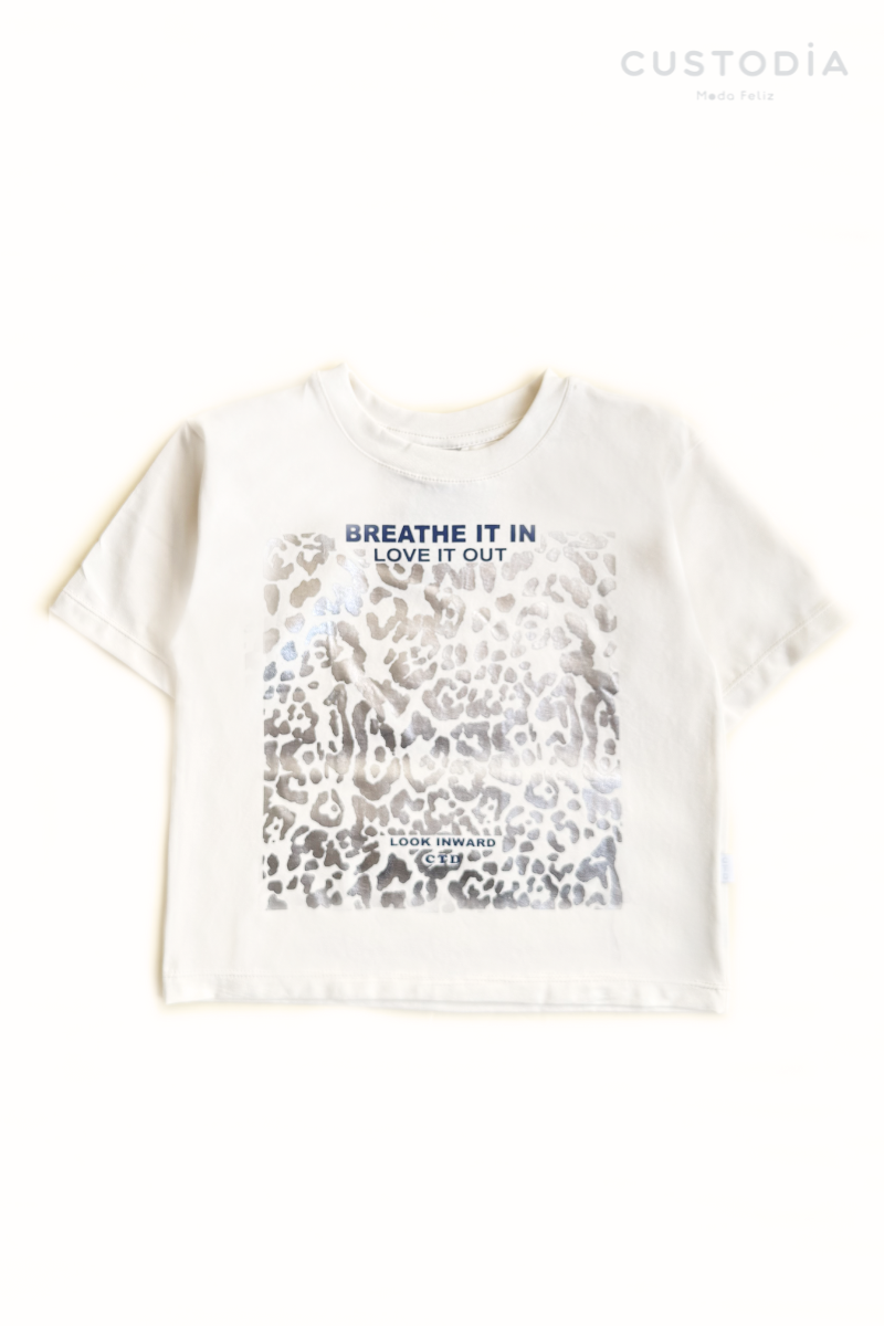 Camiseta Oversize Animal Print