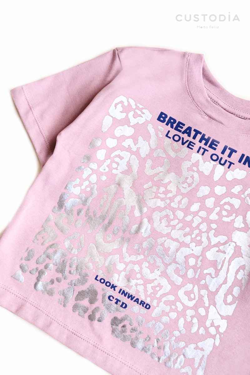 Camiseta Oversize Animal Print