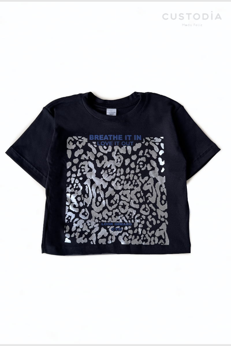 Camiseta Oversize Animal Print