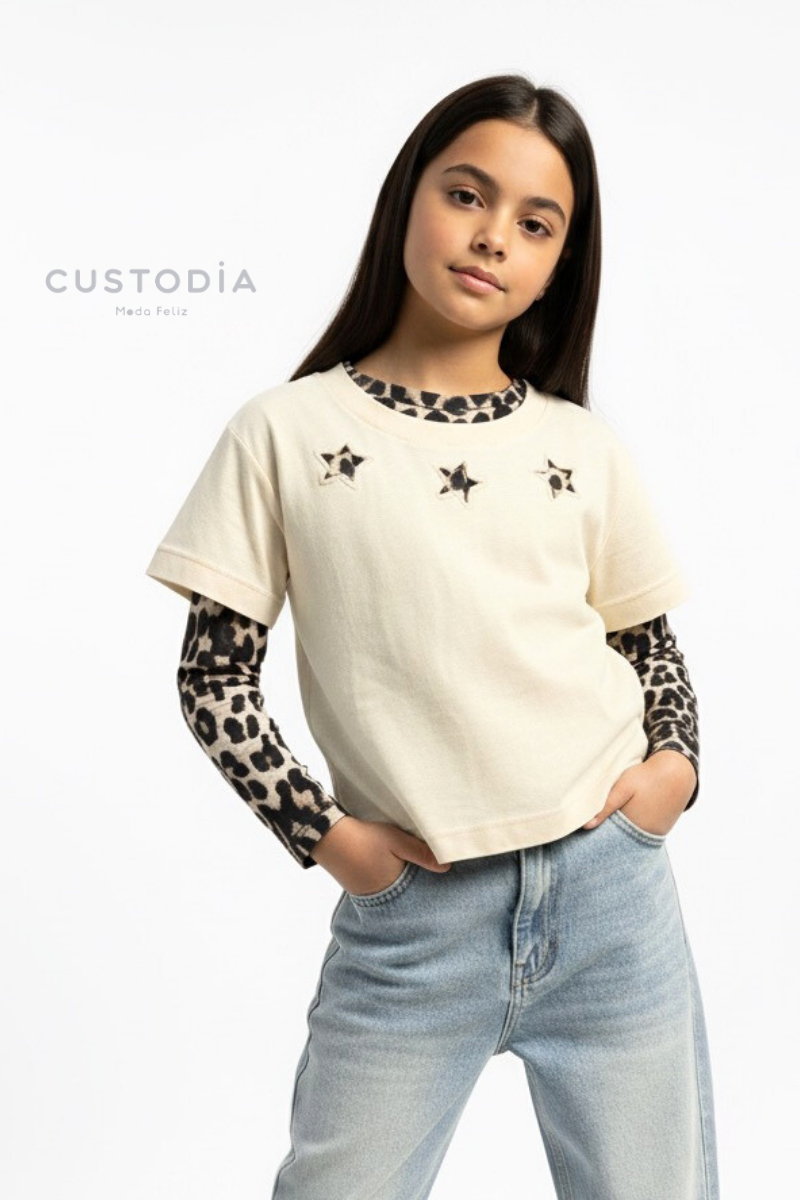 Camiseta Malla Animal Print