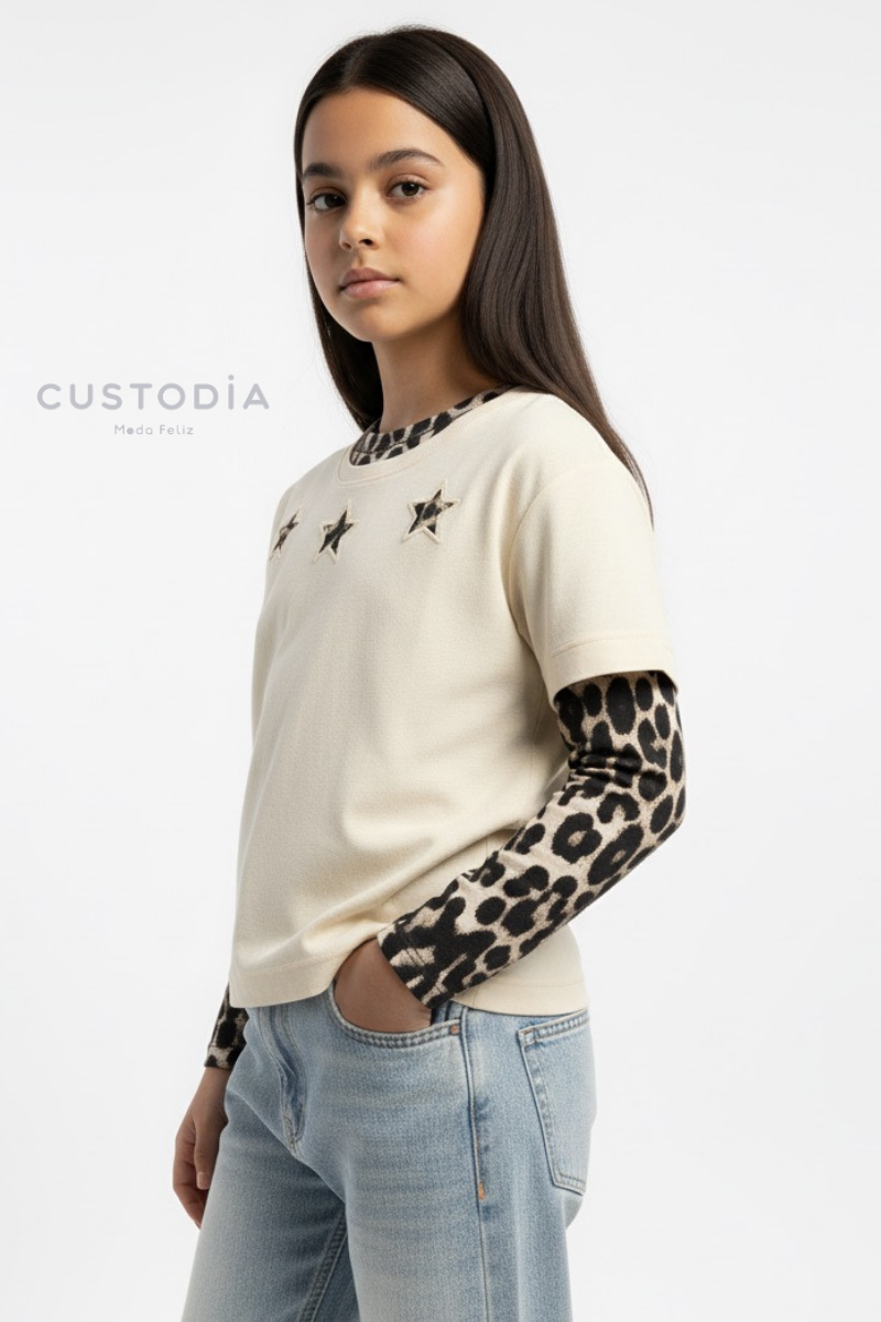Camiseta Malla Animal Print