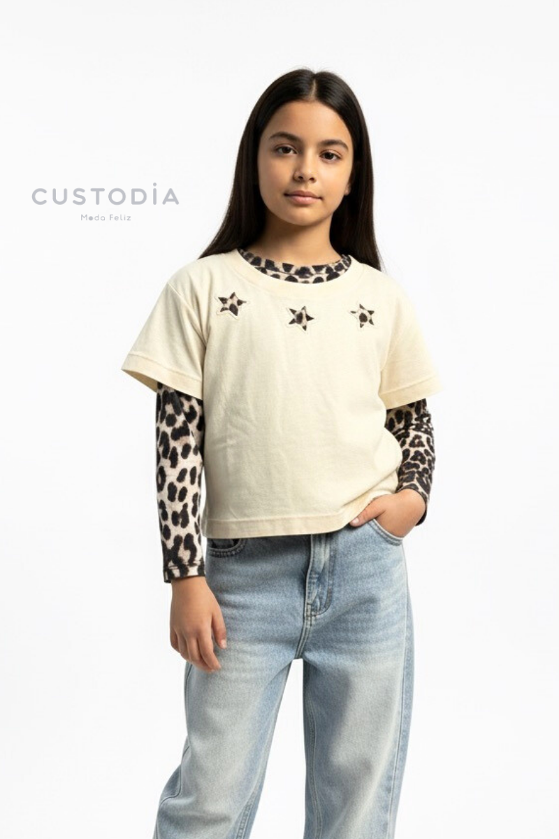 Camiseta Malla Animal Print