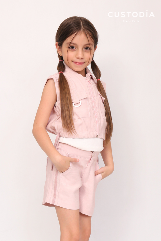 Set 3 Prendas, Short y Chaleco Cargo