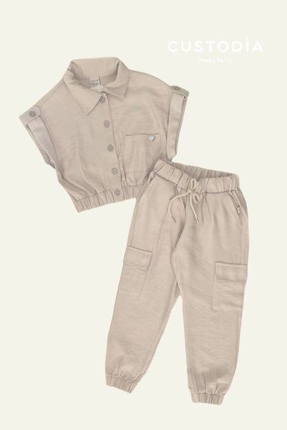 Set 2 Prendas Chaleco y Jogger Comfy