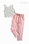 Set Pantalón y Crop Top Moños
