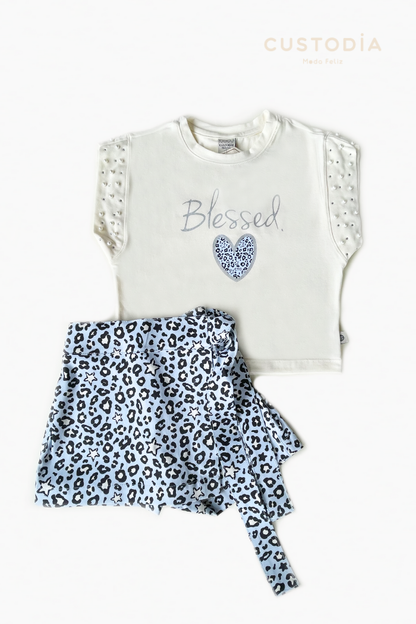 Set Falda Short Animal Print