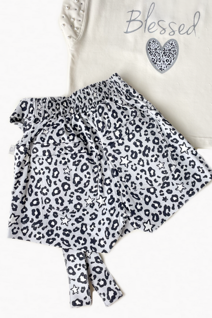 Set Falda Short Animal Print