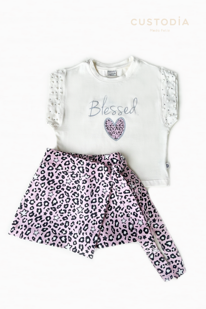 Set Falda Short Animal Print