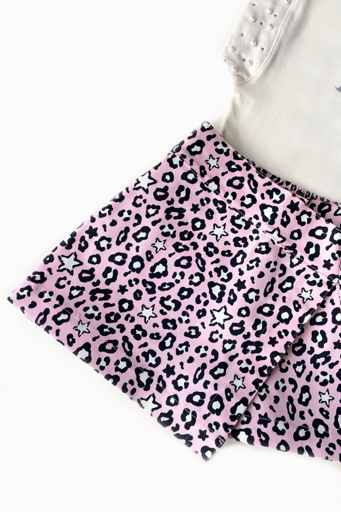 Set Falda Short Animal Print