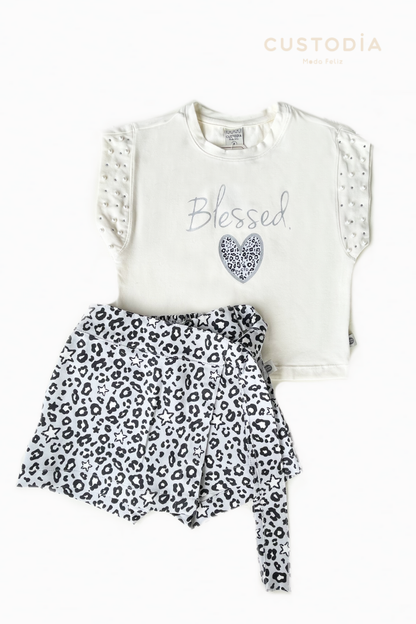 Set Falda Short Animal Print