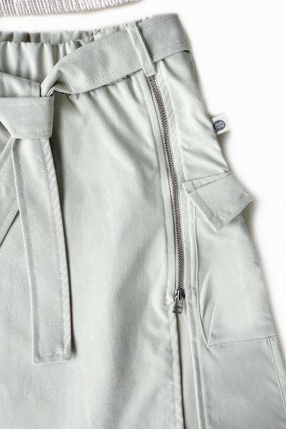 Set Con Falda Larga Estilo Cargo / Maxifalda