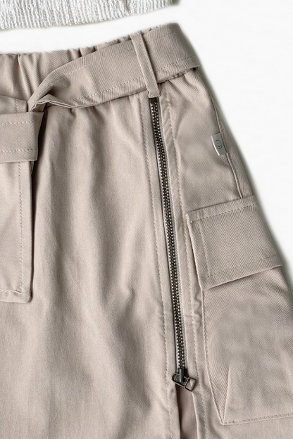 Set Con Falda Larga Estilo Cargo / Maxifalda