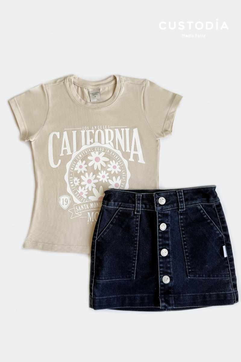 Set Falda Y Camiseta California
