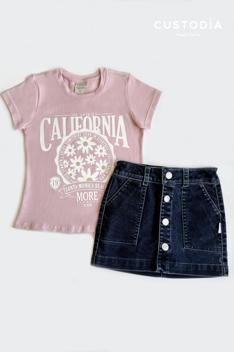 Set Falda Y Camiseta California