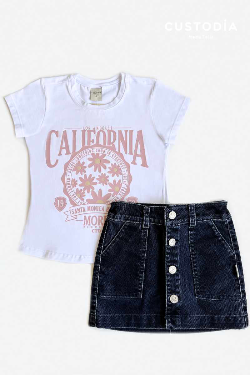 Set Falda Y Camiseta California