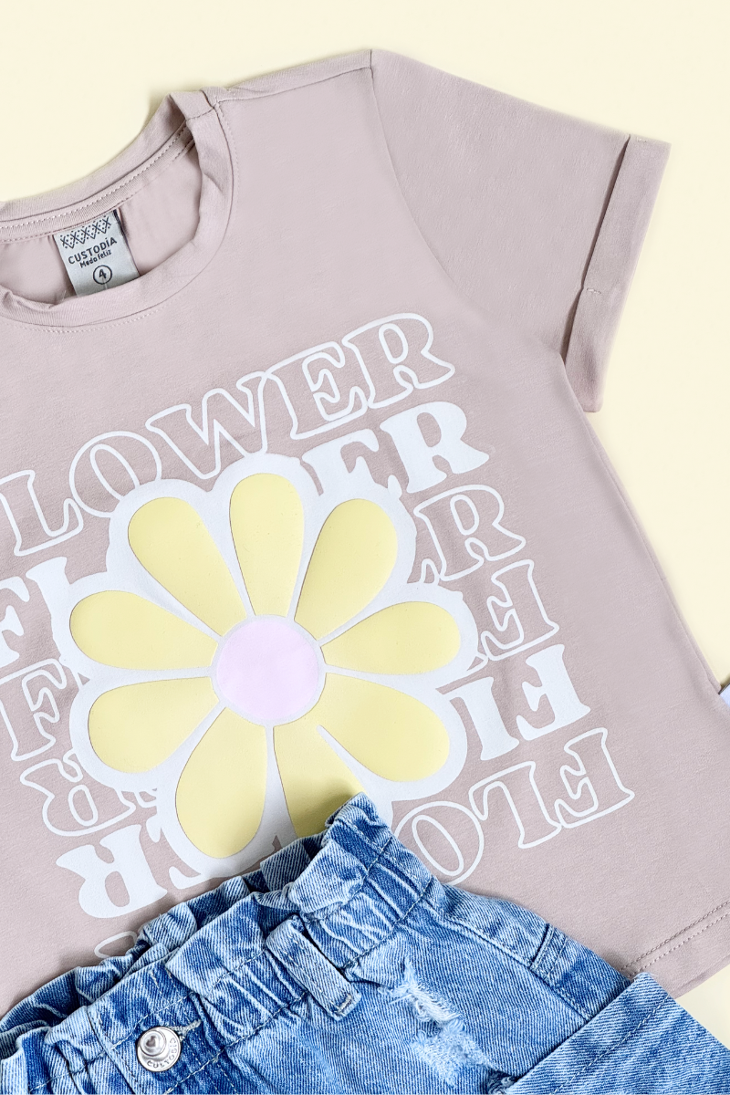 Set Falda Jean Y Camiseta