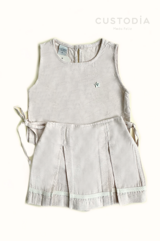 Set Falda Short Y Crop Cute Girl